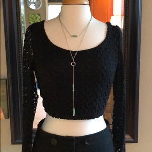 Express crocheted crop top